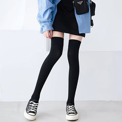 Women's Striped Thigh High Socks - Over The Knee Boot Socks