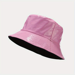 Reversible Waterproof Sun Hat Unisex Bucket Hat for Sun Protection