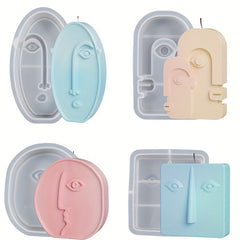 DIY Abstract Human Face Mold Aromatherapy Candle Silicone Mold