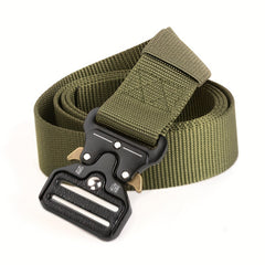 Quick Release Buckle Canvas Belt Outdoor Men's Military Training Belt