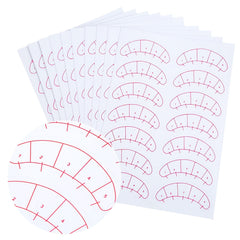 10 Sheets Eyelash Extension Paper Patches 3D Under Eye Pads