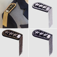 British Retro Fringe Epaulette PVC Shoulder Decoration
