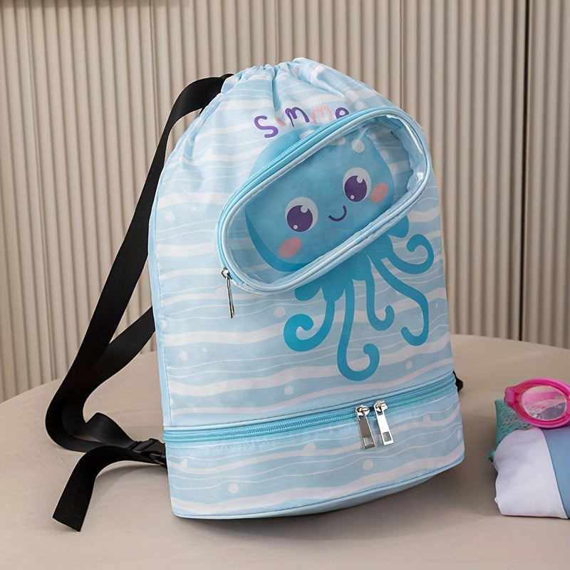 Dry Wet Separation Fitness Bag Travel Backpack Swimming Gear Storage