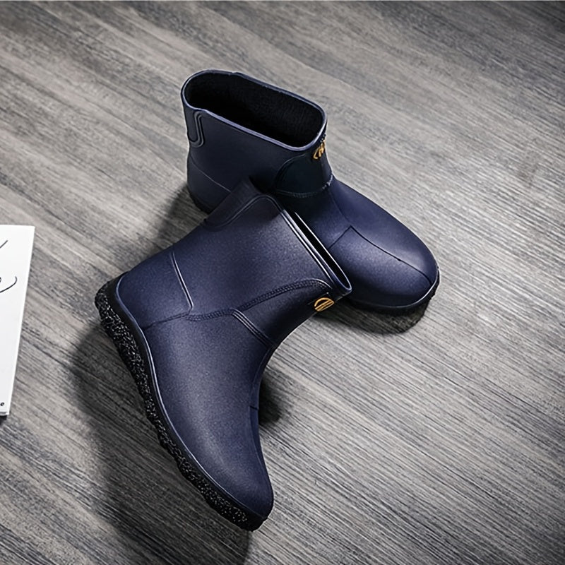 Men's Knee High Rain Boots Waterproof Non slip Outdoor Work Fishing Shoes