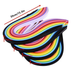 900 Strips Multicolor Quilling Paper Set 15-35-21 Inches Long Quilling Strip 3.5