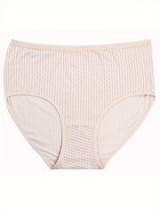 3 Pack Plus Size Basic Underwear Set Women's Plus Solid Panty