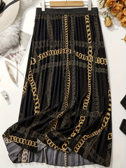 Women's Baroque Print Maxi Skirt
