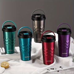 500ml Water Bottle With Lid Portable Tumbler Coffee Mug