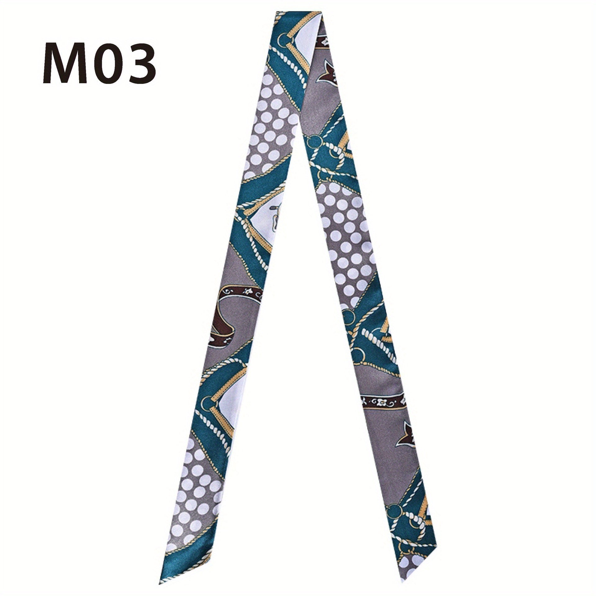 French Style Twilly Scarf Long Ribbon Neckerchief