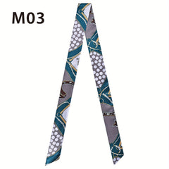 French Style Twilly Scarf Long Ribbon Neckerchief
