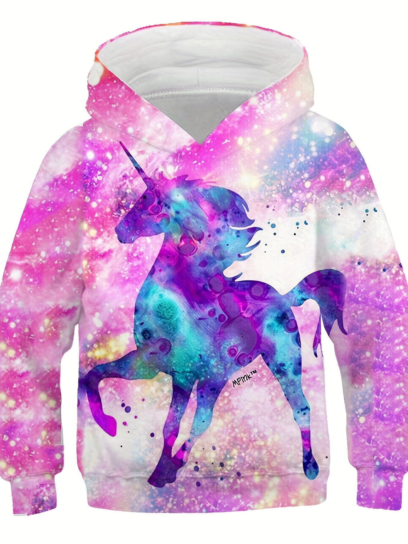 Kids Cartoon Unicorn Hoodie Boys Girls Sweatshirt 4-14 Years Old