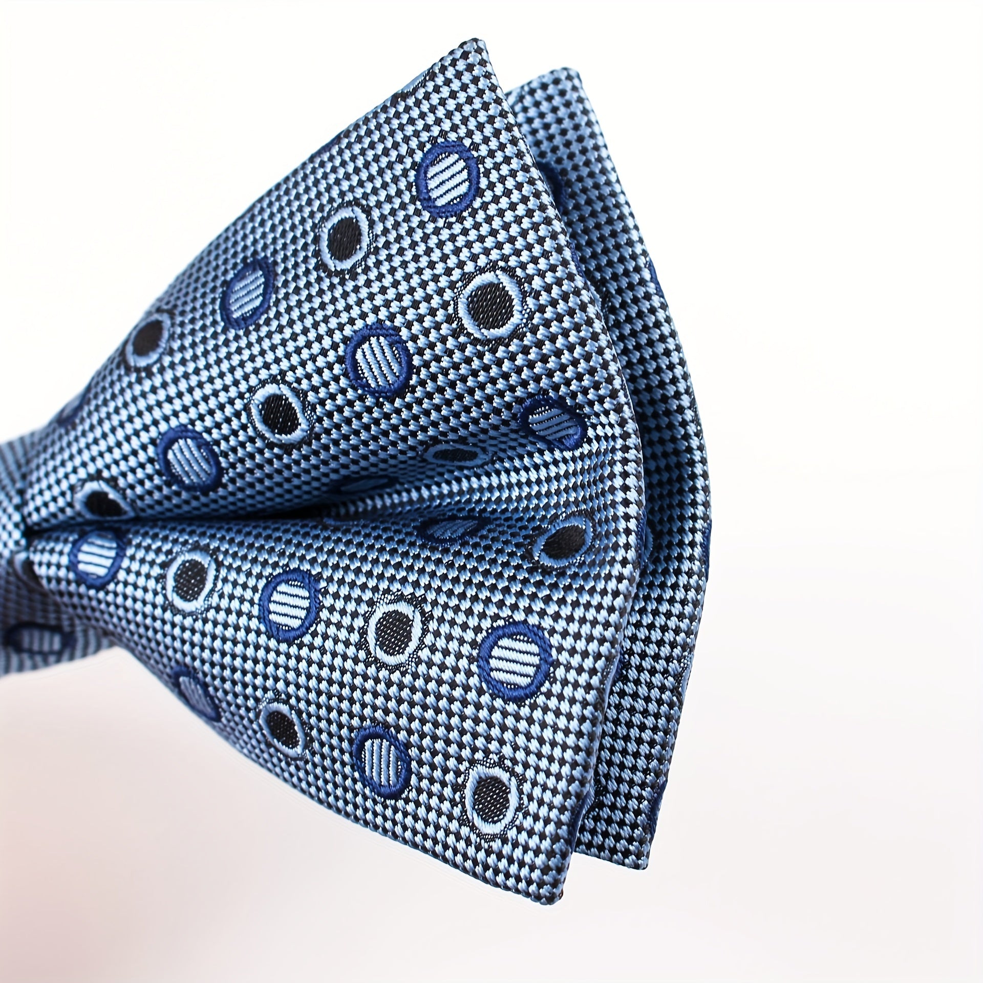 Men's Polka Dot Circle Bow Tie Classic Bow Tie Collar Flower