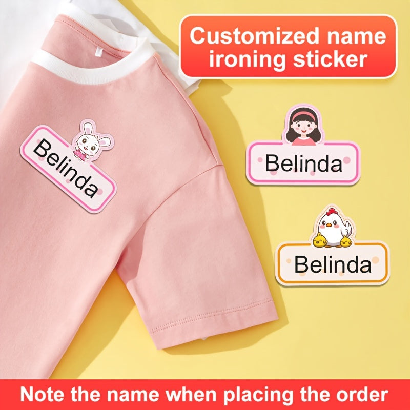 Custom Name Labels for Clothing - Washable & Durable - Set of 48pcs