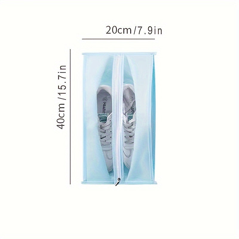 2pcs Portable Shoe Storage Bag Waterproof Shoe Bag With Window