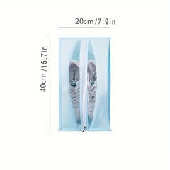 2pcs Portable Shoe Storage Bag Waterproof Shoe Bag With Window