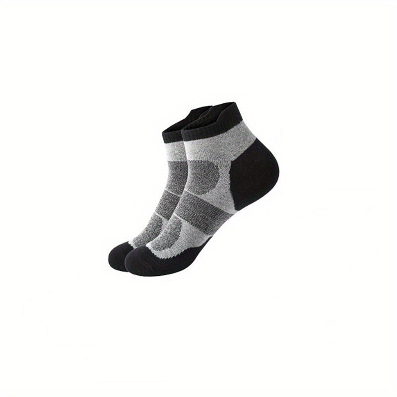 7 Pairs Men's Breathable Cotton Ankle Socks Moisture Wicking Sports Socks