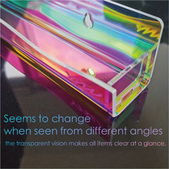 Iridescent Nail Polish Wall Organizer Display Rack