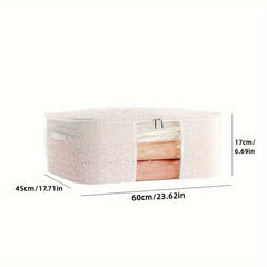 Transparent Wardrobe Organizer Flowers Foldable Storage Box