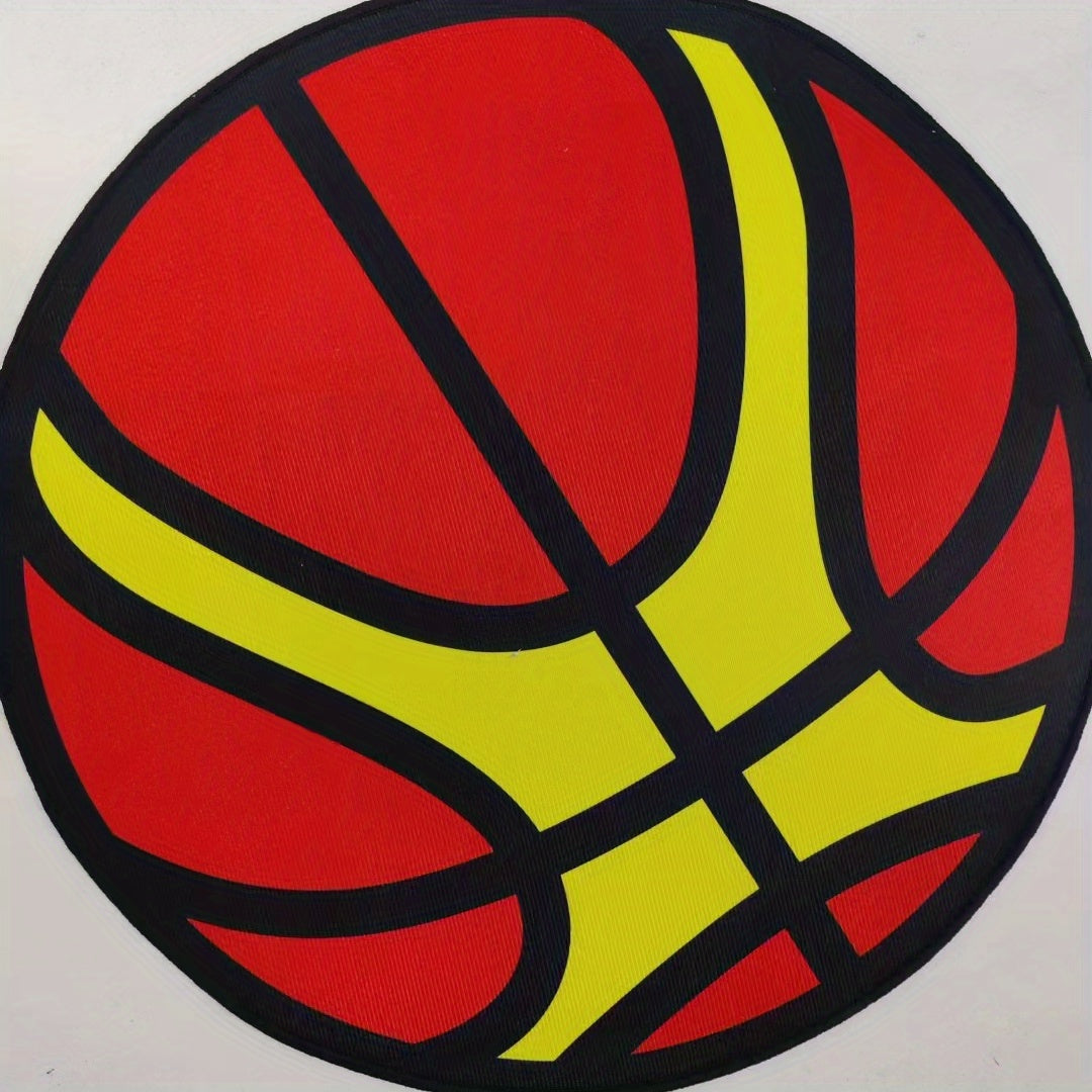 Basketball Area Rug Round Floor Carpet for Bedroom Living Room