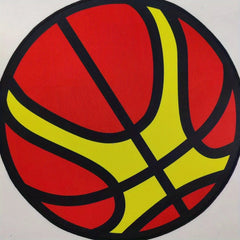 Basketball Area Rug Round Floor Carpet for Bedroom Living Room
