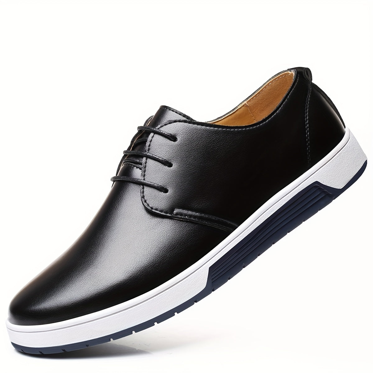 Men's Lace-up Oxford Shoes Rubber Sole Smart Casual Dress Business Shoes