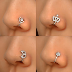 Men's Silver Punch Sports Nose Clip for Party Birthday Gift