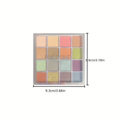 16 Shades Eyeshadow Palette Natural Matte Finish Cosmetics
