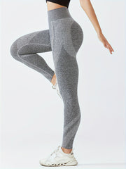 High Stretch Yoga Leggings Wide Waistband Sports Workout Tight Pants