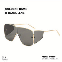 Oversized Square Shield Sunglasses UV400 Sun Shades for Driving Beach Party