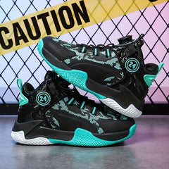 Boy's High Top Basketball Shoes Comfy Non Slip Casual Sneakers