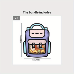 10pcs Snack Gift Bag Creative Student Birthday Candy Bag