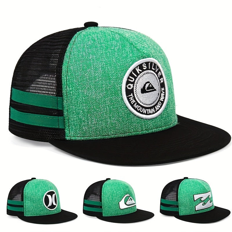 Men's Half Mesh Baseball Cap Hip Hop Outdoor Sunscreen Cap