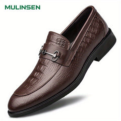 Men's Almond Toe Loafer Shoes Comfy Slip On Shoes Spring Summer