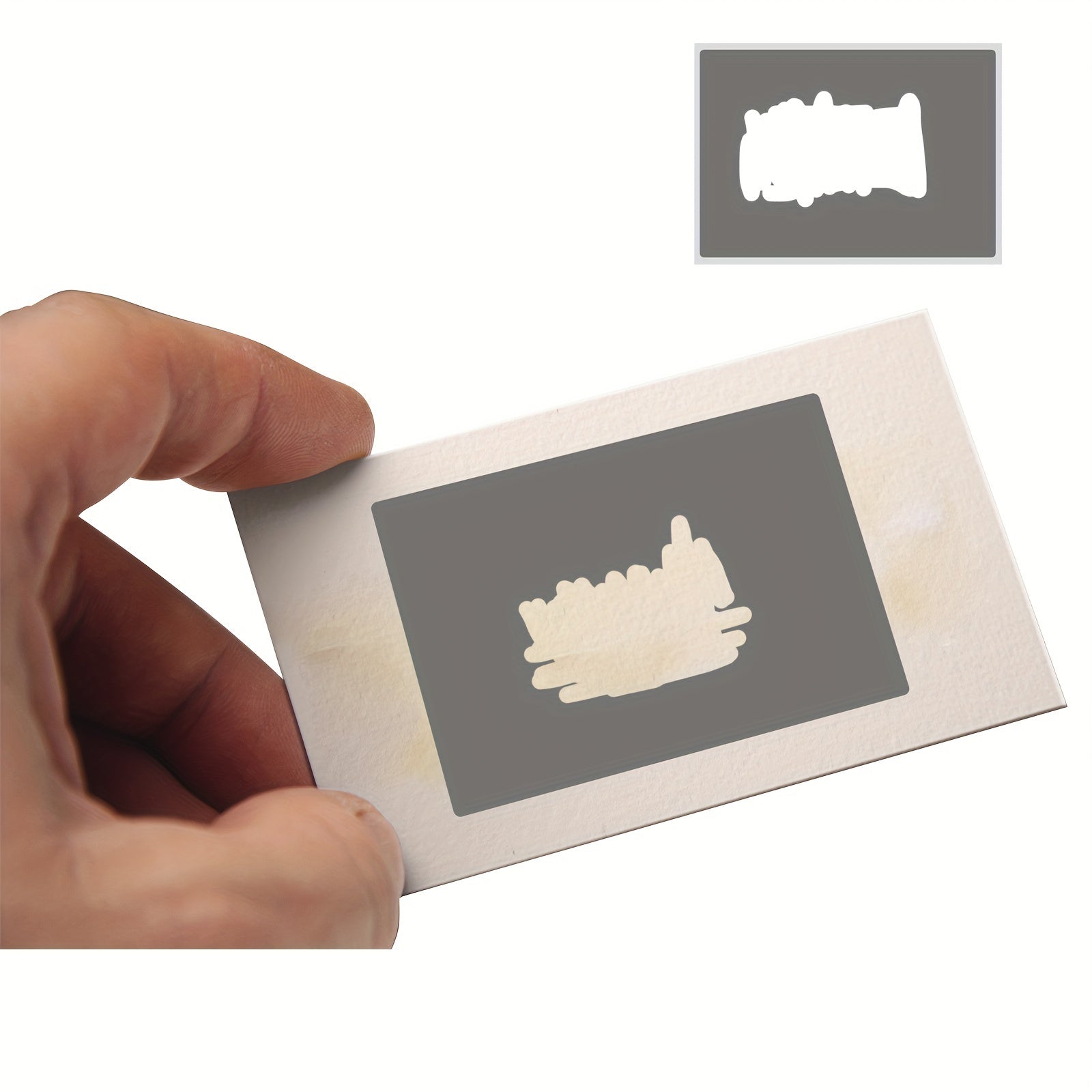 100pcs 70x100mm Gray Scratch Postcards Wedding Stickers