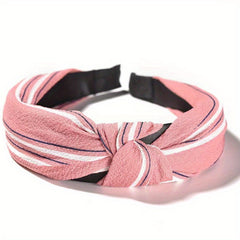 Vintage Hair Scrunchies Top Knotted Non-slip Hair Ties Fabric Wide Brim