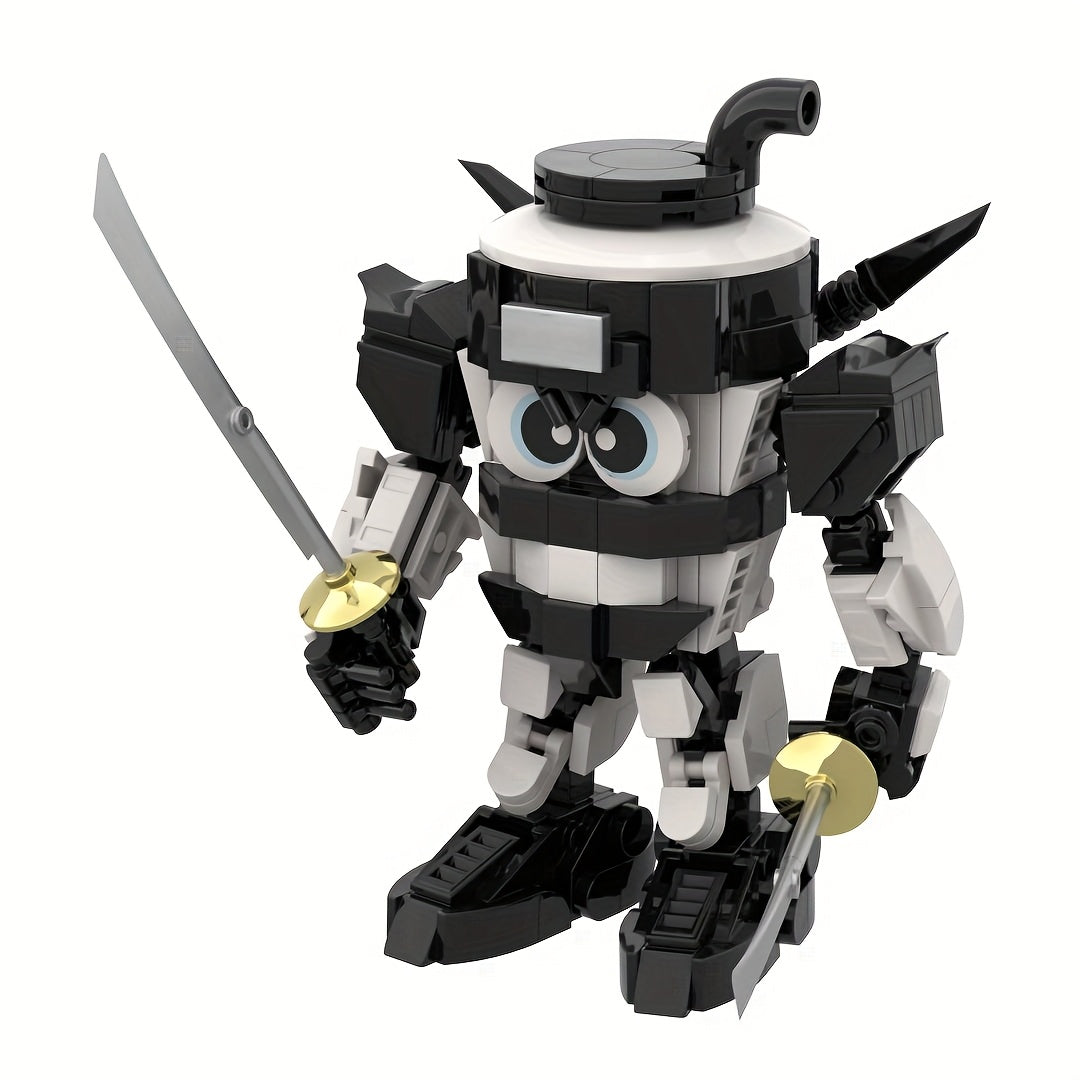 Mythical Samurai Mech Building Kit MOC Fantasy Warrior Model DIY Display Gift
