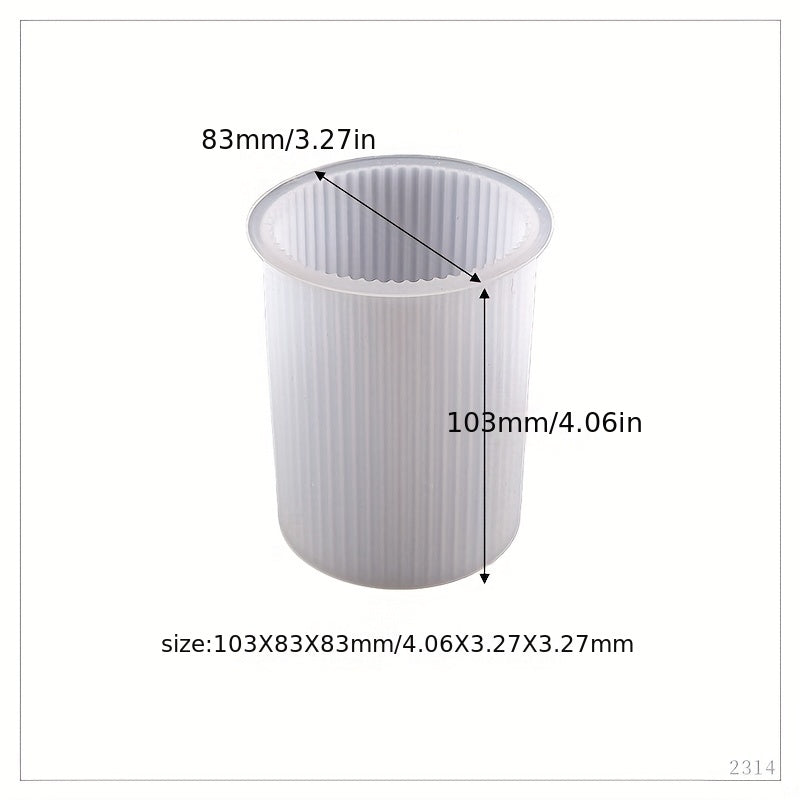 Cylinder Candle Silicone Mold for Epoxy Resin