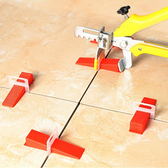 100pcs Reusable Tile Leveling Wedges for 1/8, 1/16, 1/32 Gasket & System Kit