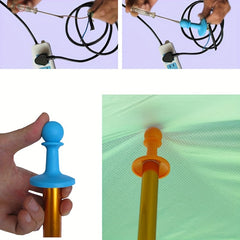 Canopy Pole Lightning Protection Cap Outdoor Camping Tent Support
