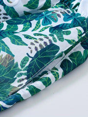 Boys Leaves Print Shorts for Vacation Beach Kids Summer Clothes
