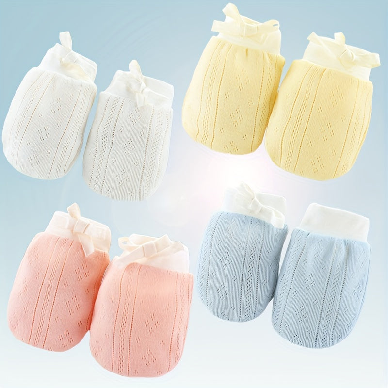 Adjustable Breathable Mesh Mittens For Newborn Infants