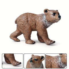10PCS Forest Wild Animals Model Set Deer Fox Squirrel Rabbit Action Figures