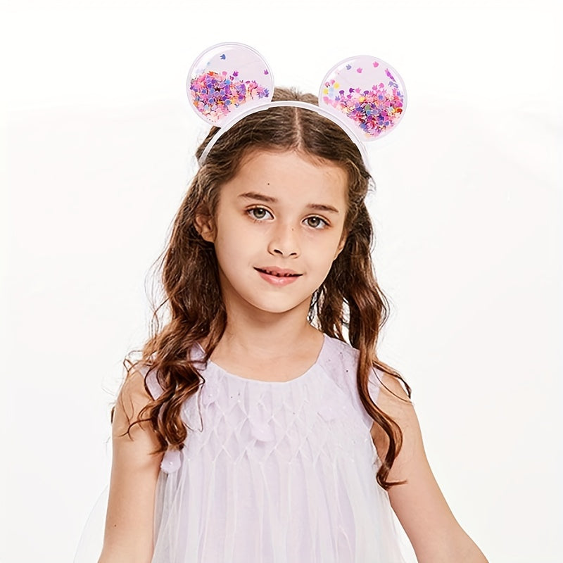 Quicksand Cat Ears Headband Set for Girls and Women