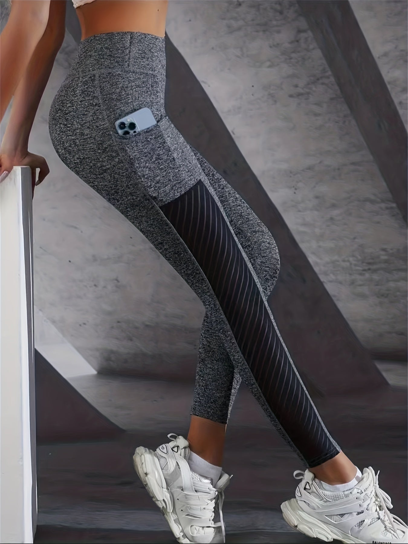 Hip Lifting Yoga Leggings With Pocket Workout Tight Pants
