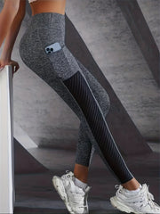 Hip Lifting Yoga Leggings With Pocket Workout Tight Pants