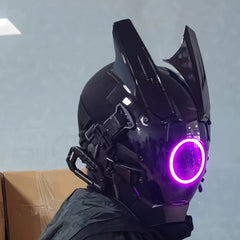 Personalised Luminous Cyberpunk Mask For Cosplay Photography Street Shooting