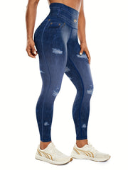 Women's Yoga Leggings Fitness Tummy Control High Waist Stretch Leggings