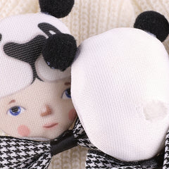 4pcs Panda Doll Head Patches Girls Hat DIY Sew Hand