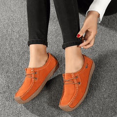Women's Solid Loafers Lightweight Closed Toe Slip On Shoes