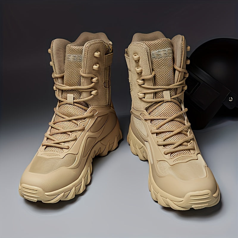 Men's High Top Military Style Hiking Boots